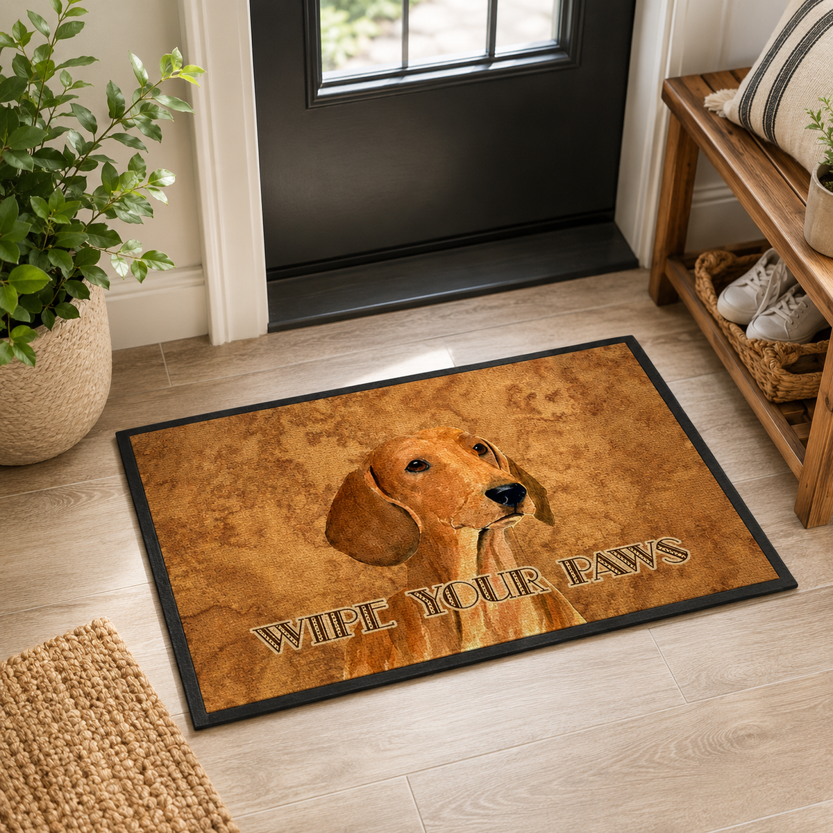 Dachshund Paw Doormat
